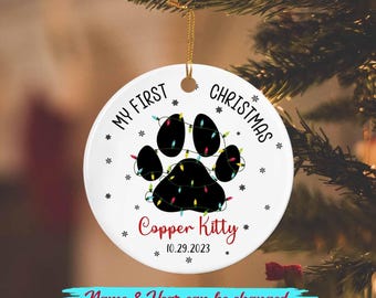 Adorno conmemorativo para perro personalizado, adorno por la pérdida de un perro, regalos conmemorativos para mascotas, regalos de Navidad para mamás de perros, amado por siempre, adorno para perro personalizado