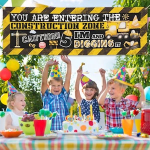 Custom Truck Birthday Banner For Yard Birthday Party Decorations  Backdrop for Outdoor and Indoor Party