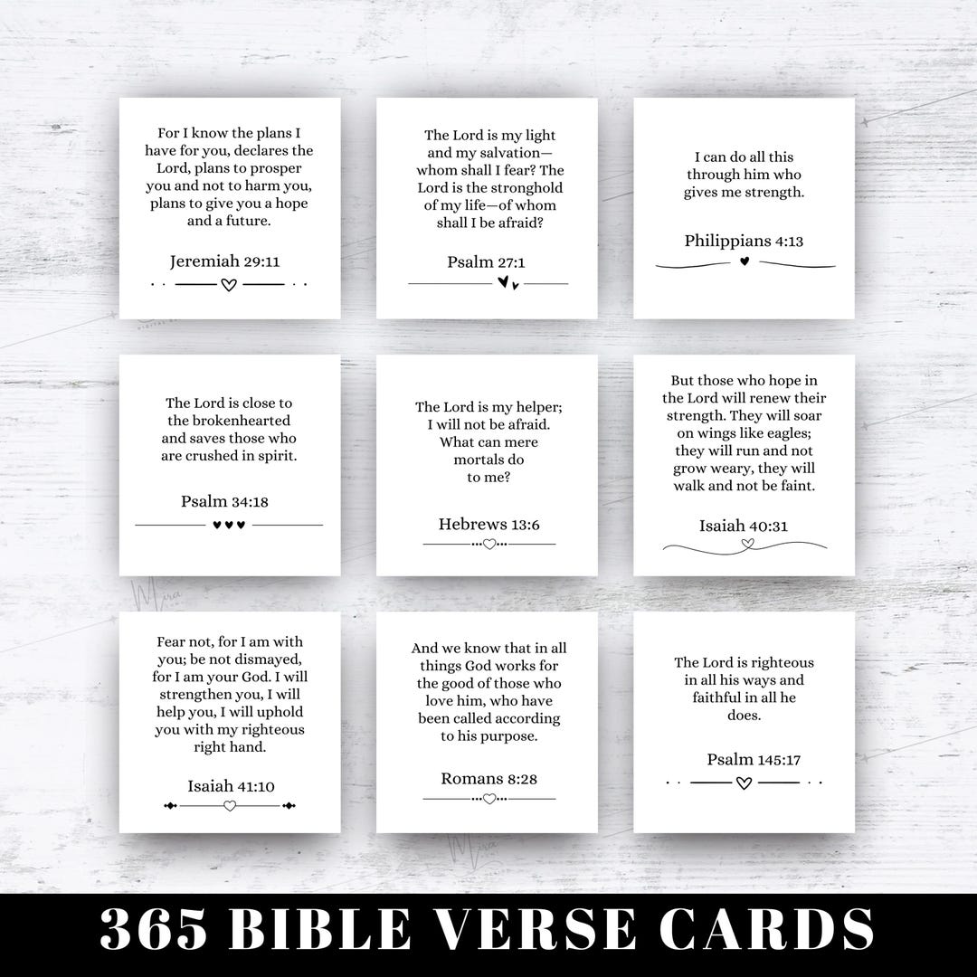 365 Bible Verses, Printable Bible Verses, Daily Bread of Inspiration ...