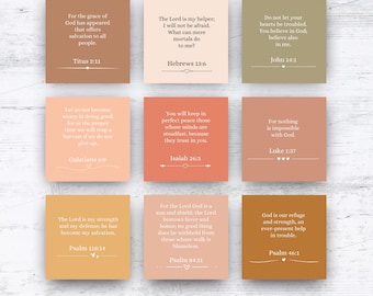 365 Boho Bible Verse Cards, Daily Inspiration (Printable PDF)