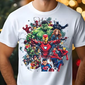 スーパーヒーローの T シャツ、レトロな T シャツの漫画、漫画のキャラクター PNG、漫画の T シャツのデザイン、漫画の感情 PNG、彼への贈り物
