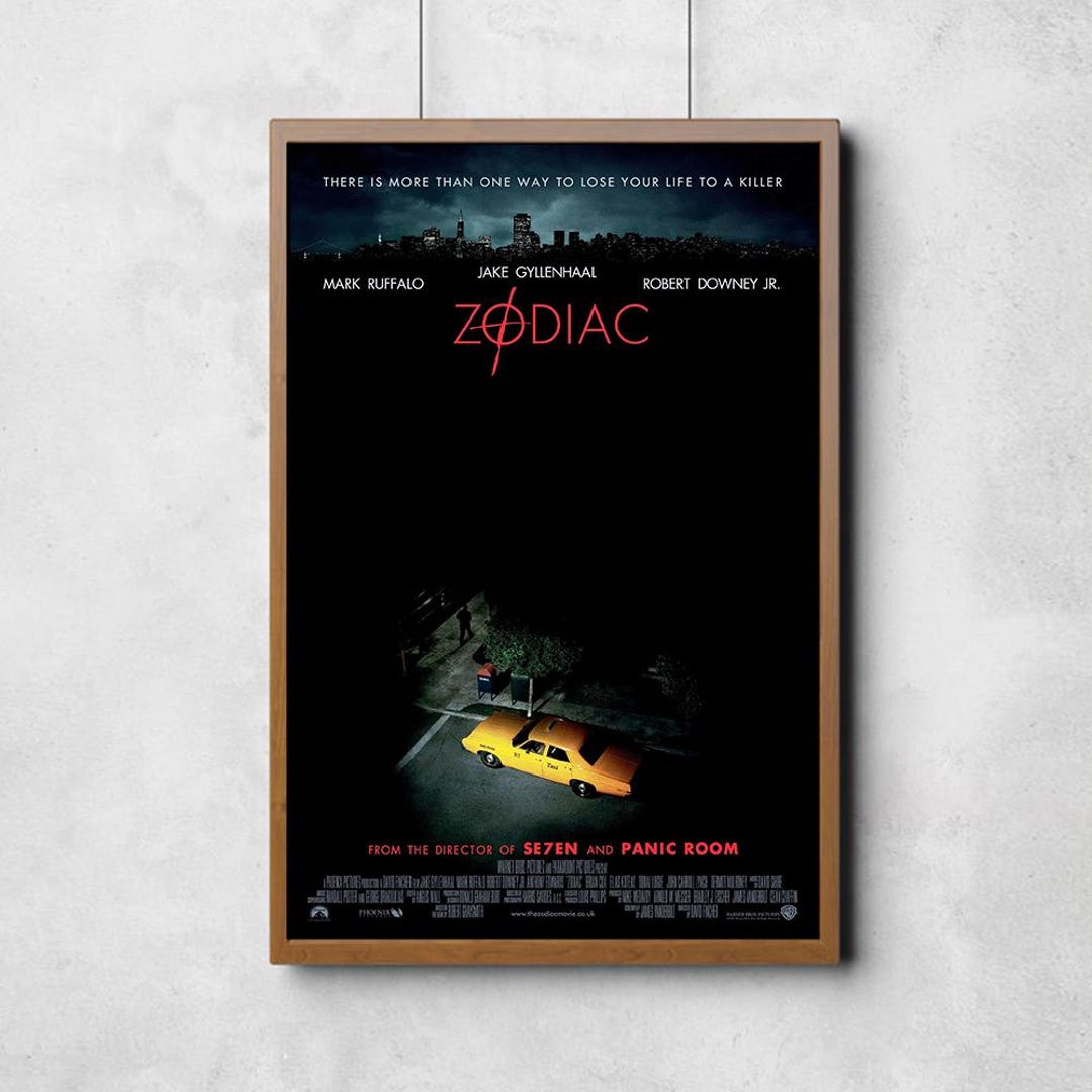 Zodiac Movie Poster Vintage Art Print Wall Art Room Decor Canvas Print 