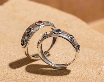 Bague hurlement, bague sophie, ruban S925, bague RÉGLABLE, cosplay hurlement, bague couple, bague de promesse, cadeau