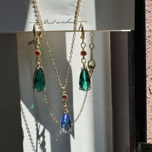 Castle Jewelry,Howl chain,sophie earrings,howls necklace,howl earrings.