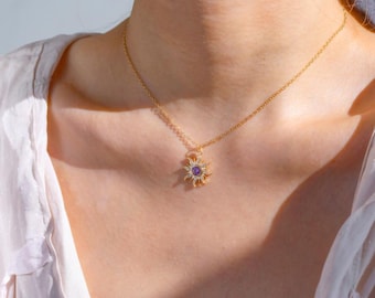 Delicate Sunburst Opal Ring, Opal Sun Bracelet, Sun Pendant,White Opal Diamond Sun Necklace