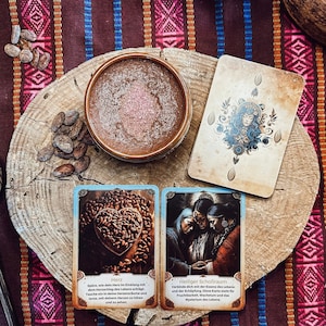 Kakao Impulskarten, Kakao Karten, Cacao Spirit, Kakao Ritual Kartenset, Kakao Zeremonie, Herzöffnende Karten, Affirmationskarten
