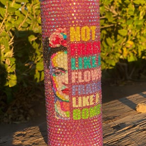 Frida Rhinestone Tumbler