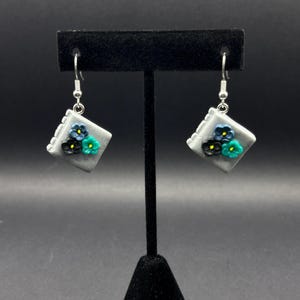 Polymer Clay Earrings | Book Earrings | Lightweight Earrings | Handmade Earrings