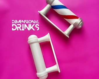 Barbershop Pole Tumbler Handle