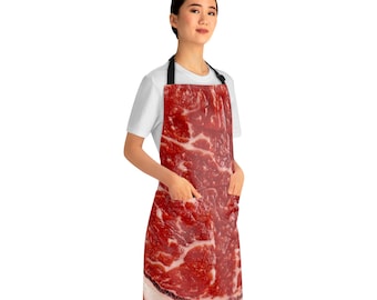 Tablier de papa en viande marbrée | Cadeau de chef barbecue grillades