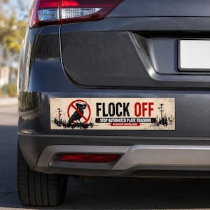 Flock Off Anti-Überwachungsaufkleber: Stoppt die Kennzeichenverfolgung