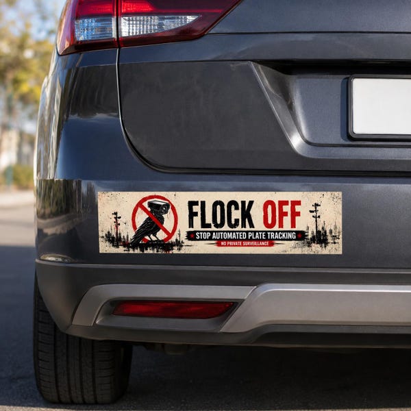 Flock Camera Bumper Sticker - Etsy