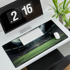 Football Feld Schreibtischmatte, American Football Sportkarte Pause Matte, Große Fußballmatte, Schreibtischunterlage, Sport Schreibtisch Zubehör, Fußballtischmatte