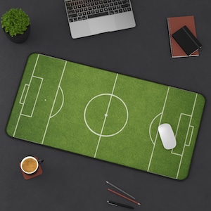 Soccer Field Desk Mat, Sports Gaming Accessory