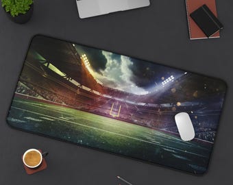 Tapis de bureau pour stade de football, cadeau pour amateur de sport, espace de travail personnalisé