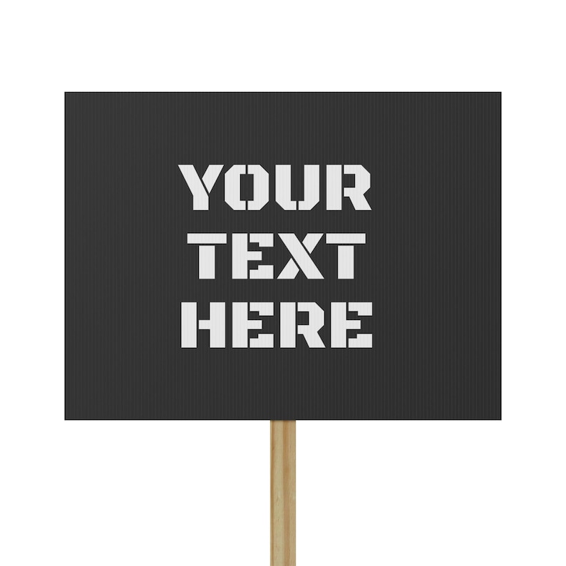 Sample Rally Placards Custom Protest Sign Poster, Rally Placard, Personalized Demonstration ...