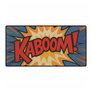 Kaboom Sports Card Break Desk Mat – Collectible Card Game Pad
