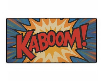 Tapis de bureau Kaboom Sports Card Break – Manette de jeu de cartes à collectionner