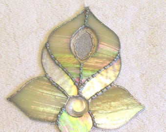 Victorian stained glass ornament, Victorian sun catcher