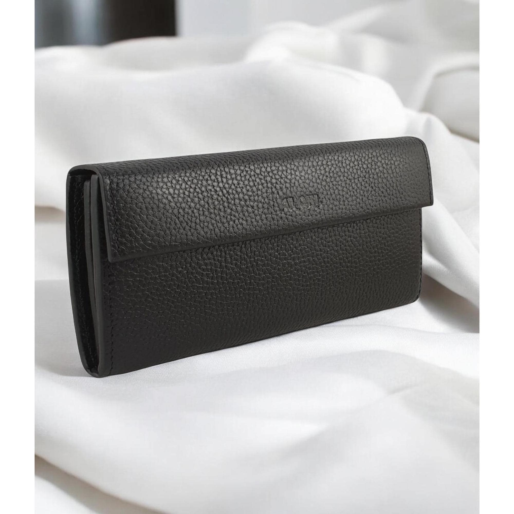 Black Red Big Leather Wallet For Women Bifold Elegant Clutch Long Extra Large Womens Wallets Capacity Ladies Wallet Card Compartments