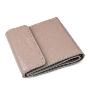 Carteiras pequenas de couro bege com brilho, bolsa feminina com porta-cartões e zíper, bolso para moedas, bolso compacto para mulheres, mini bolso para troco