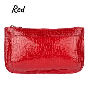 Red makeup bag