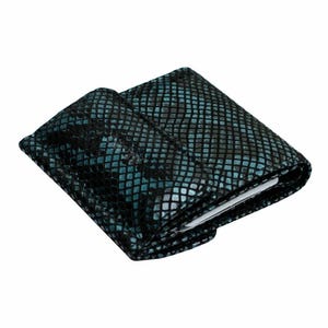 Cartera pequeña de piel con estampado de serpiente Monedero para mujer con tarjetero Monedero plegable con bolsillo para cambio Carteras Mini cartera para mujer