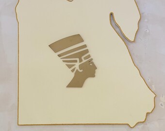 Wooden Egypt Map