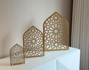 Wooden Islamic Mehrab /3 Pcs