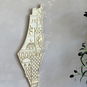 Palästina Landkarte mit Moschee Design