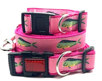 Pink  Mahi Collar /  Leash