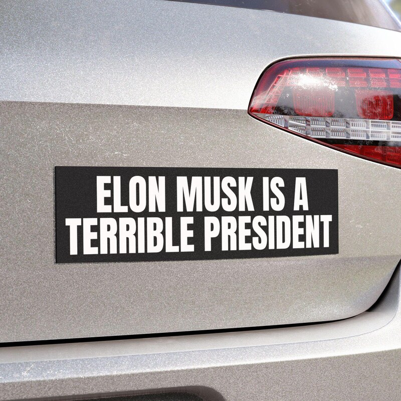 Anti Elon Tesla Club Ca Magnet Tesla Owne Gift, Anti Elon