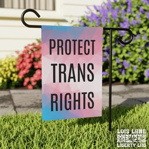Protect Trans Rechte Flagge, Transgender Ban Yard Schild, LGBTQIA Trans Rechte sind Menschen Rechte Transgender Pride, Aktivismus Demonstration Garten Flagge