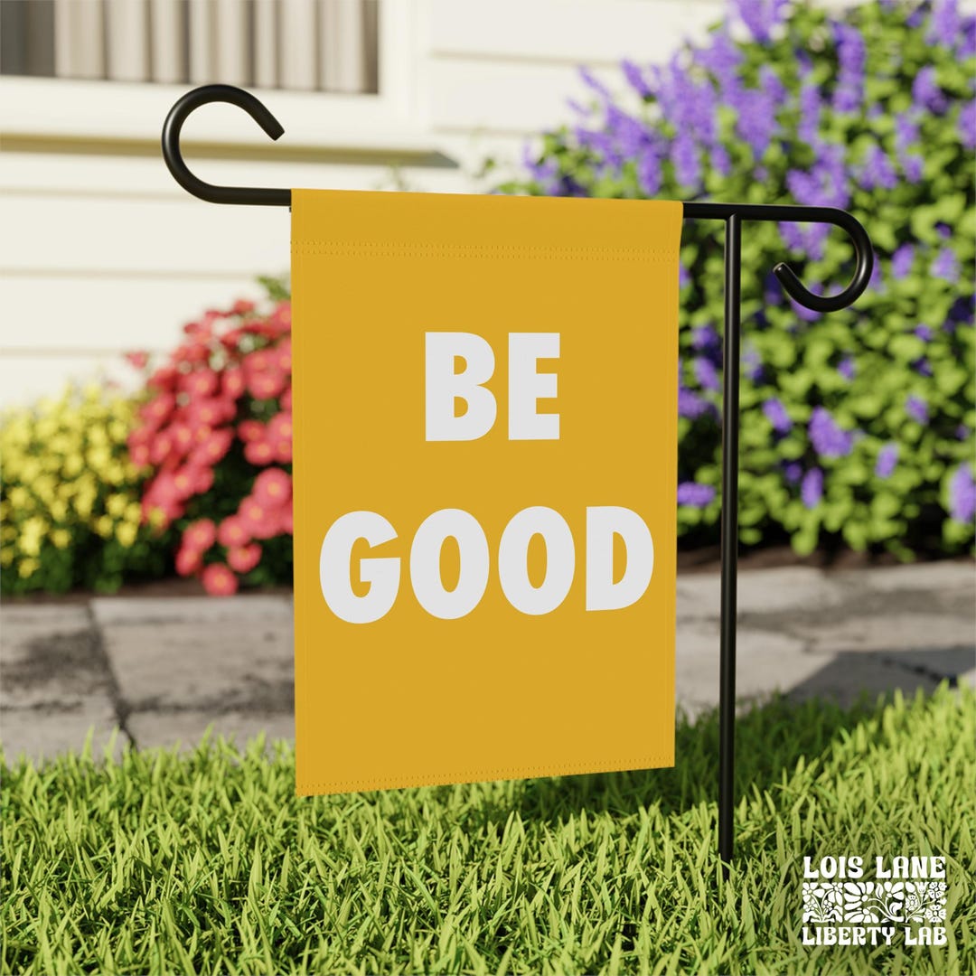 Welcome Rene Sign Be Good Yard Sign | Justice for Renee Good Garden Flag, Activism ...