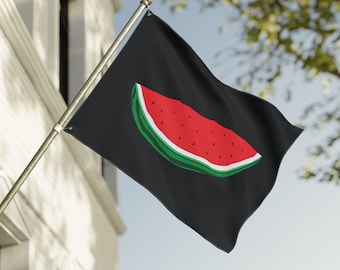 Palestine Flag - Watermelon Free Gaza Double Sided House Flag