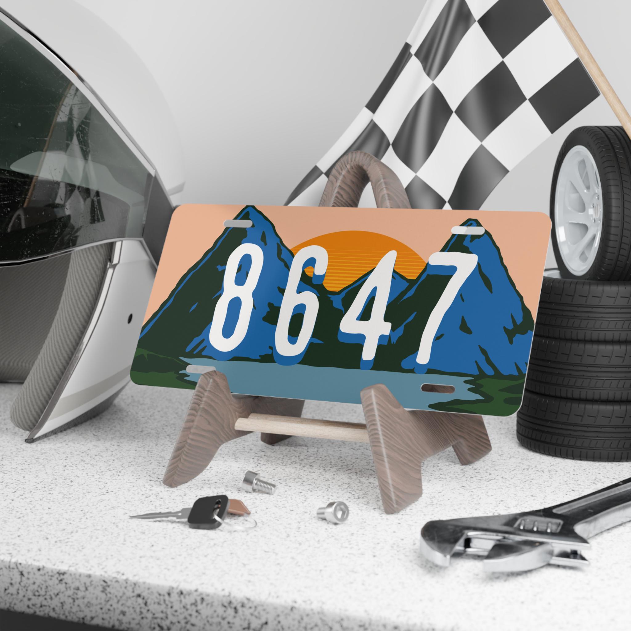 Subtle Anti Trump 8647 Front Vanity License Plate, Protect Save