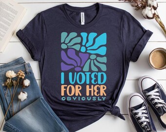 Ich habe für ihr T-Shirt gewählt, feministisches politisches T-Shirt, Kamala Harris Unterstützergeschenk