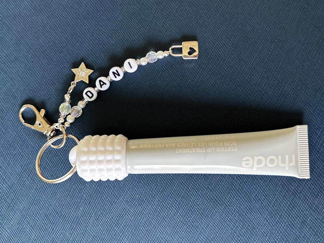Custom Lip Balm Cap Keychain for Rhode – Personalized Cap