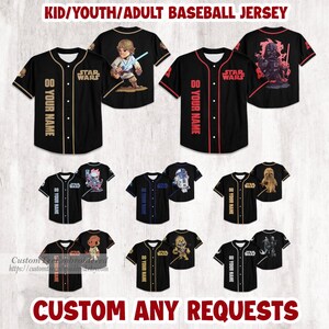 Personalized Star Wars Baseball Jersey: Custom Birthday Outfit