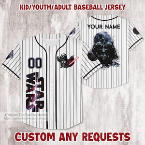 Personalize Star Wars Baseball Jersey, Custom Kids, Youth, Adult Disney Baseball Jersey Sports Cute Gifts For Fans Disney