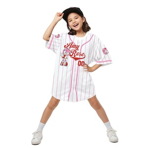 Personalized Amy Rose Baseball Jersey: Sonic Fan Gift