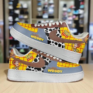 Toy Story Woody Air Force 1: Custom Printed Adult Shoes