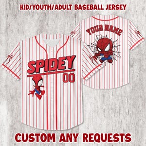Personalisierte Spidey Baseball Jersey: Team Shirt