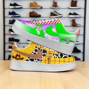 Disney Air Force 1 Toy Story Pattern Adult Shoes, Printed AF1 Shoes, Perfect Gift
