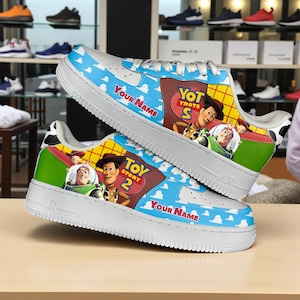 Custom Toy Story Shoes: Printed Air Force 1 Sneakers