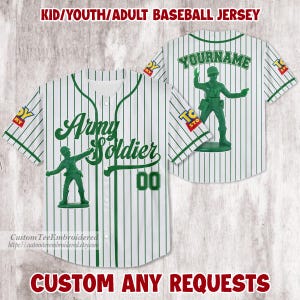 Personalized  Toy Story Army Soldier Baseball Jersey, Disney Toy Story Baseball Jersey, Toy Story Gift For Fans, Magic Kingdom Shirt