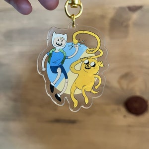 Adventure Time Finn and Jake Acrylic Keychain
