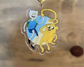 Adventure Time Finn and Jake Acrylic Keychain