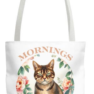 Lustige Katzen Tragetasche: Sarkastisches Kaffee Geschenk