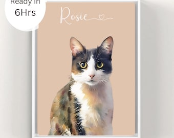 Custom Pet Portrait: Personalized Digital Painting (Digital Download)